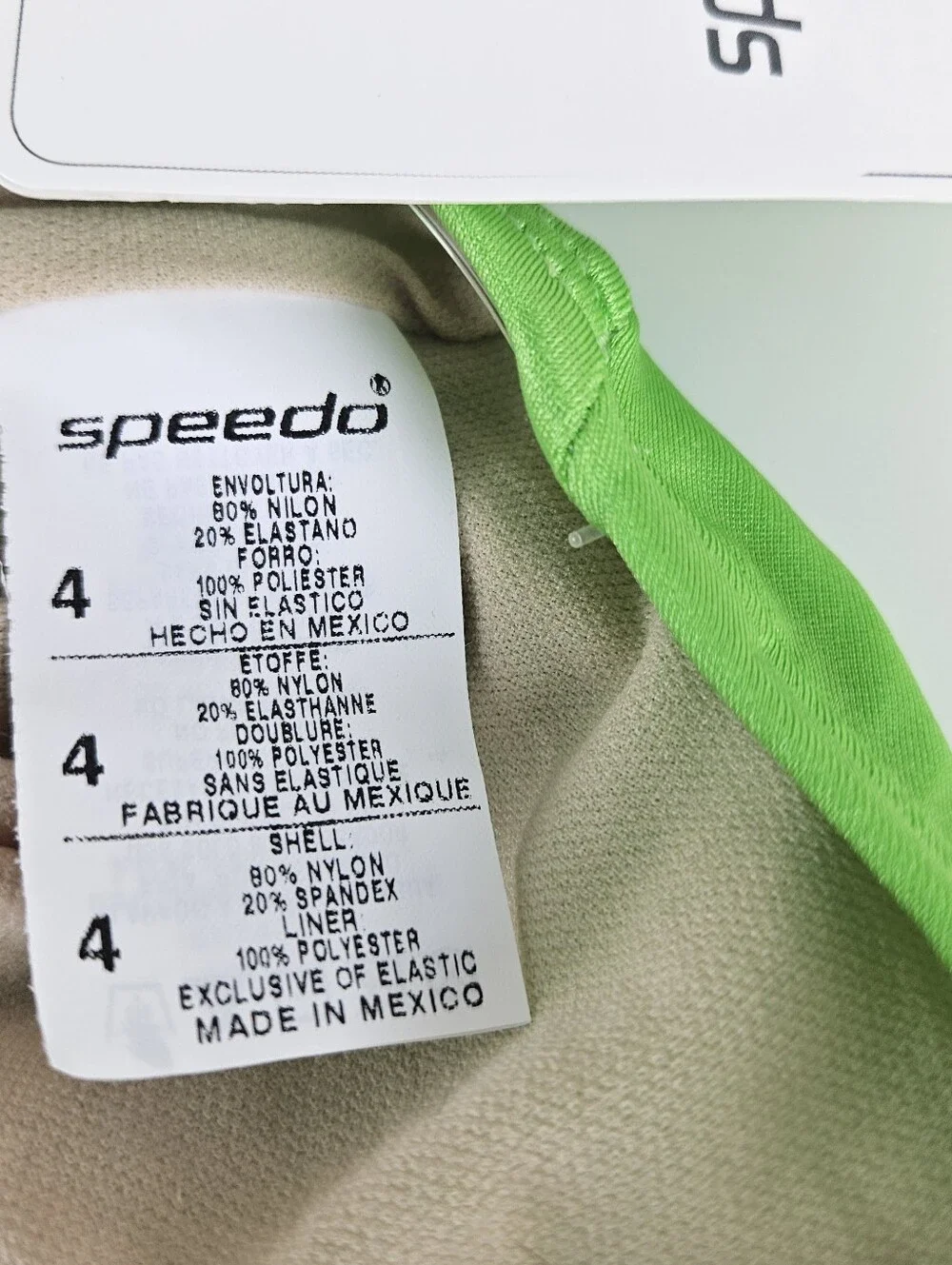 Speedo new tags